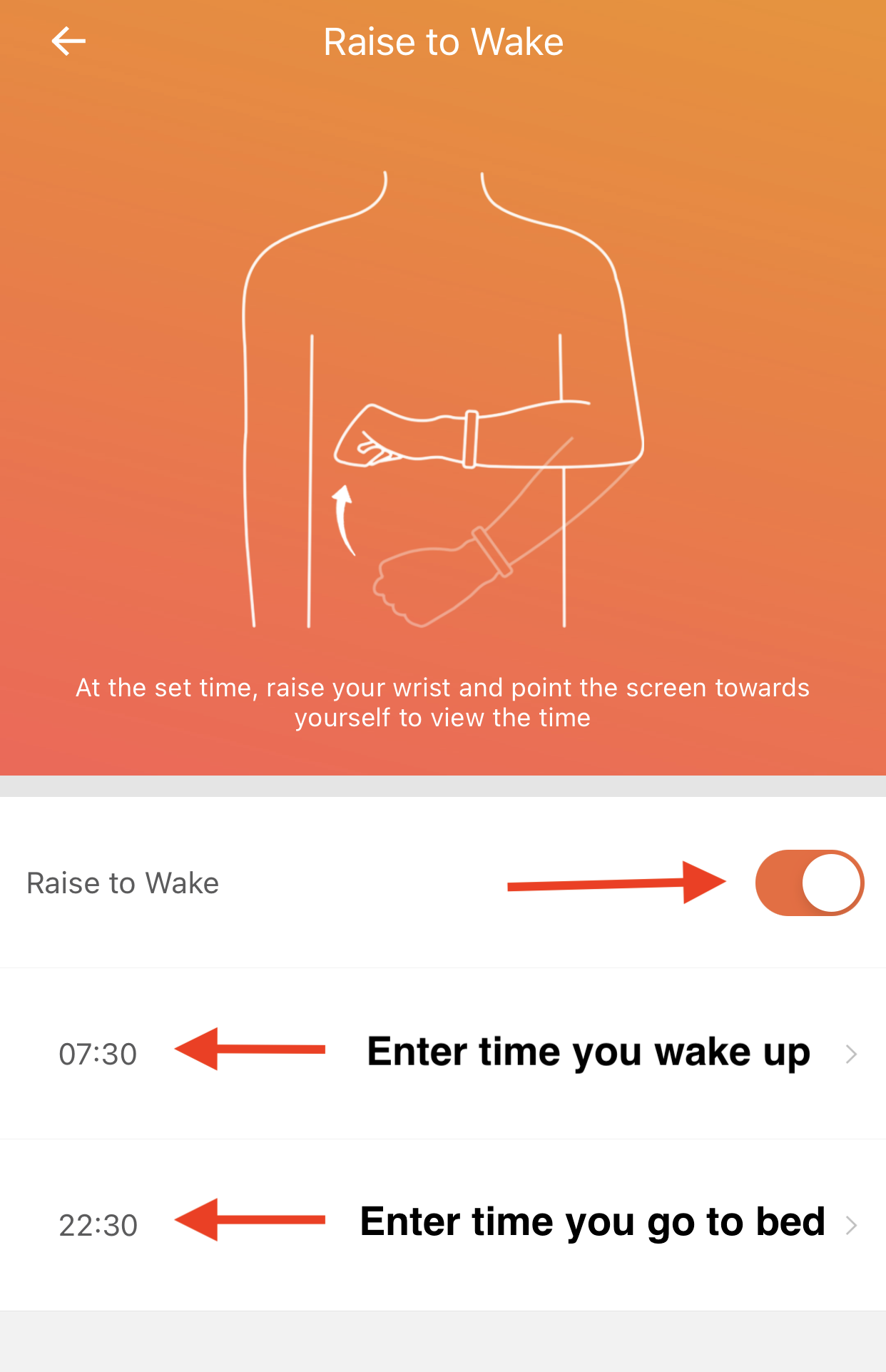 Wake screen on online wrist raise not working